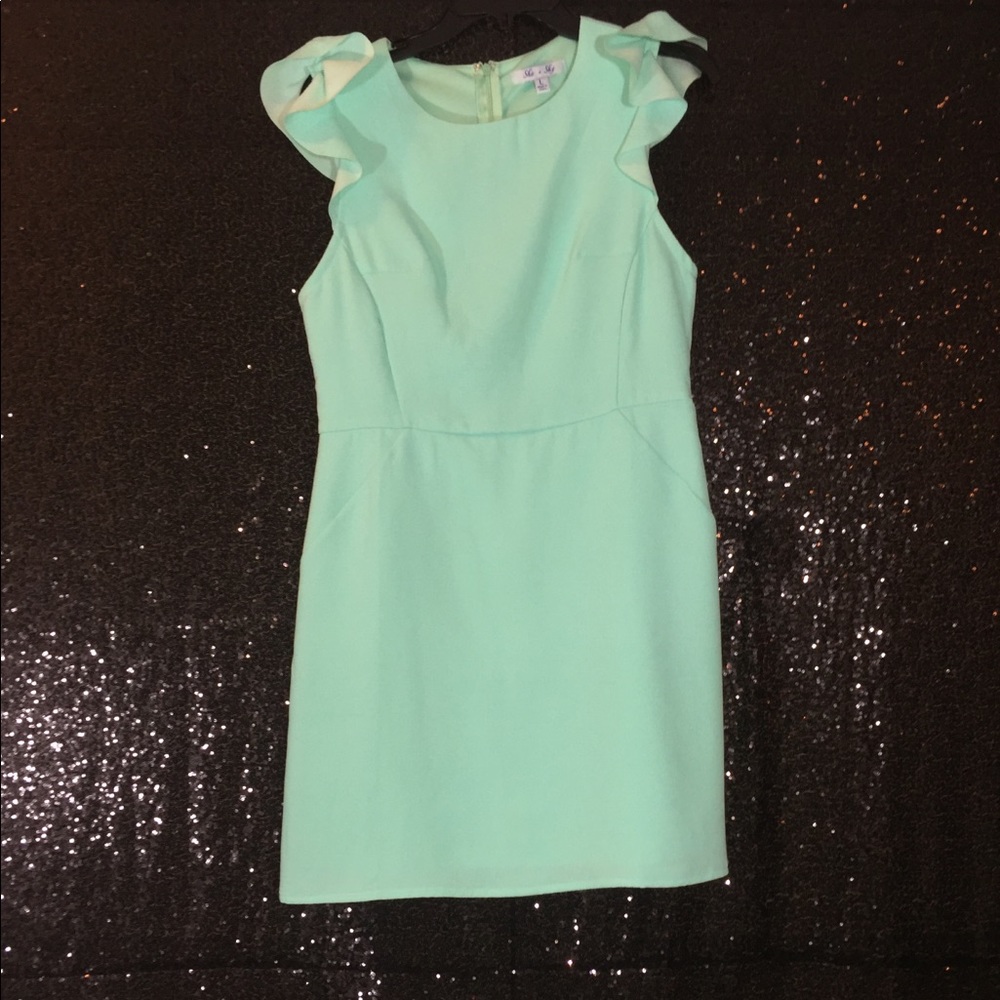 Mint sheath dress